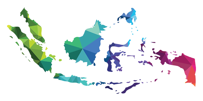 peta indonesia warna